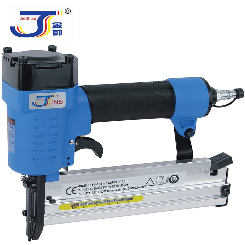 Pneumatic Stapler,Ga.18 10-50mm Brad Nail,Ga.18 16-40mm Staples,Sf5040a,2-in-1 Combination-nailer